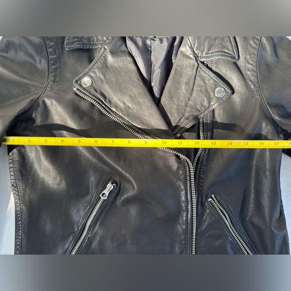 Madewell Black Washed Genuine Leather Jacket - Picture 13 of 16